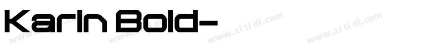 Karin Bold字体转换